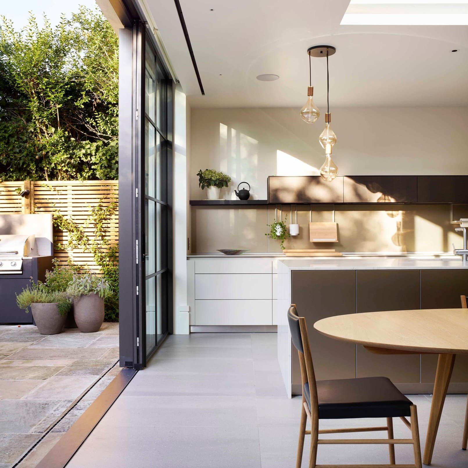 Triple Pendant in Brass + Voronoi II